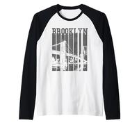 Ponte di Brooklyn New York City Pride NYC NY Vintage Maglia con Maniche Raglan