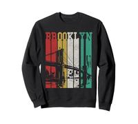 Ponte di Brooklyn New York City Pride NYC NY Vintage Retro Felpa