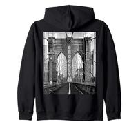 Ponte di Brooklyn NYC New York NY Vintage Felpa con Cappuccio