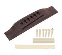 Ponte di Chitarra Resistente Ha Set di una Lunga Vita Servizio per Amanti della Chitarra Acustica in Palissandro in Goccia Plastica Set Perni Legno