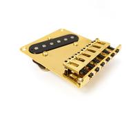 Ponte dorato a 6 sellette con pickup single coil compatibile con Fender Telecaster - Parti di ricambio per assemblaggio ponte chitarra elettrica
