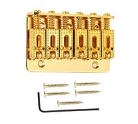 Ponte Fisso A Caricamento Dall'alto Con Sella A Rulli Da 65 Mm Per Chitarra Elettrica A 6 Corde(Gold)