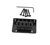 Ponte Fisso A Coda Rigida A 4 Corde 3 Colori Per Mandolino Ukulele Chitarra Scatola Di Sigari(Black)