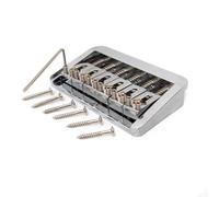 Ponte fisso regolabile per chitarra, distanza tra le corde, 10,5 mm, selle a rulli in rame e base in lega di zinco, aggiornamento per chitarra elettrica a 6 corde