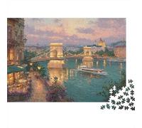 Ponte fiume panoramico Puzzle 1000 Pezzi Idea Regalo Uomo Donna Ponte fiume panoramico Scene Giochi Educativo Sfida Regalo Intrattenimento Creativo Erwachsene Kinder Ab 8 Jahren 70x50cm