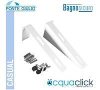 Ponte Giulio - Staffe Di Fissaggio Per Lavabo Ergonomico Serie 130 - Bianco A Magazzino