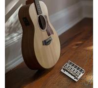 Ponte hardtail con sellino fisso a 6 corde per chitarra elettrica con design a carico superiore e piastra di base in lega di zinco (argento)