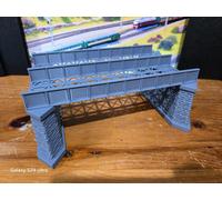 Ponte In Ferro A Travi Doppie In Scala 1:76 Per Modello Ferroviario