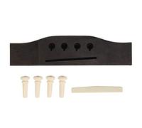 Ponte In Palissandro E Sella Per Basso Acustico A 4 Corde Accessori Di Ricambio Per Bassi Acustici Folk Con Pin Di Fissaggio Ottimo Trasferimento Del Suono E Macinatura Precisa