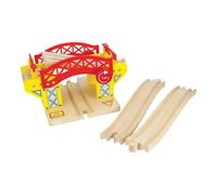 Ponte levatoio di legno per pista ferroviaria