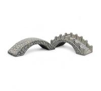 Ponte Miniatura Resina Stile a, Set da 2 pezzi: ponte in pietra | resina sintetica - micro paesaggio - design architettonico - ornamento da tavolo - stile a - per tavolo