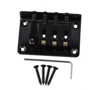 Ponte Nero Con Cordiera Fissa Per Chitarra A 4 Corde Cigar Box