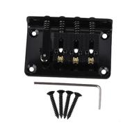 Ponte Nero Con Cordiera Fissa Per Chitarra A 4 Corde Cigar Box UKULELE