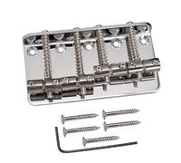 Ponte Per Basso A 4 Corde In Lega Di Zinco Resistente Con Viti Di Montaggio Per Chiave Inglese