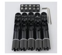 Ponte Per Basso Con Ventola A Corda Singola Da 4/5 Pezzi - Ponti A Ventaglio Fissi Senza Testa Per Basso Elettrico Sostituzione delle parti ponte (Color : 5 PCS)