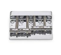 Ponte Per Basso Elettrico A 4 Corde, Accessori Per Chitarra In Lega Di Zinco, Cordiera Cromata Nera Ricambio per Chitarra ponte(Chrome)