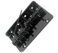 Ponte Per Basso Fisso A 4 Corde In Metallo Nero Per Basso Elettrico