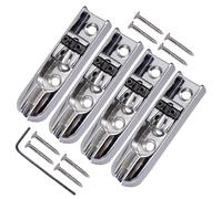 Ponte per Basso Professionale 4 Pezzi con Viti per Basso Elettrico a 4 Corde