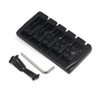 Ponte Per Basso Vintage A 4 O 5 Corde Corpo O Fondo Passante(Black,5)