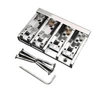 Ponte Per Basso Vintage A 4 O 5 Corde Corpo O Fondo Passante(Silver,4)