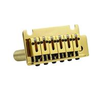 Ponte Per Chitarra 1 Set 2 Post Point Chitarra Elettrica Ponte Tremolo Sella In Ottone E Molla Di Base GG2001(Gold)