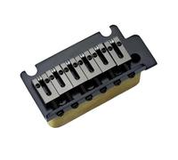Ponte Per Chitarra 1 Set 2 Post Point Chitarra Elettrica Ponte Tremolo Sella In Ottone E Molla Di Base GG2001(Black)