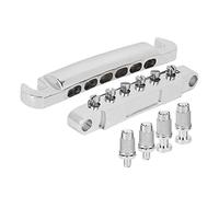 Ponte per Chitarra a 12 Corde, Set Completo di Ponti per Chitarra Elettrica in Lega di Zinco Argento, Accessori per Parti di Chitarra a 12 Corde Dal Design Elegante