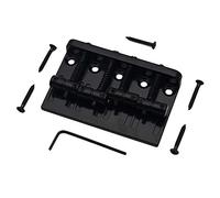 Ponte per chitarra a 4 corde Hardtail per stile jazz, nero