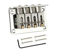 Ponte per chitarra a 4 corde, parti di ricambio per ponte per chitarra con quattro viti di montaggio e chiave per sigarette elettriche