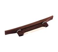 Ponte per chitarra a fondo piatto liscio in legno con selle in osso per una risonanza superiore, facile da installare, parti per mandolino
