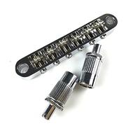 Ponte Per Chitarra A Rulli Tune-o-matic Per LP SG 6. Guitars Stringa Chitarra Elettrica Sostituzione delle parti ponte (Color : Silver)