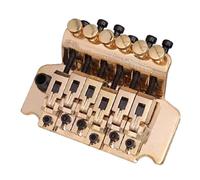 Ponte Per Chitarra Accessori Completi Per Chitarra Elettrica Cordiera Standard Doppio Ponte Tremolo(Gold)