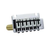 Ponte Per Chitarra Acustica 1 Set 2 Post Point Chitarra Elettrica Ponte Tremolo Sella In Ottone E Molla Di Base GG2001(Chrome)