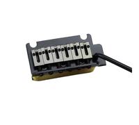 Ponte Per Chitarra Acustica 1 Set 2 Post Point Chitarra Elettrica Tremolo Ponte Base Della Sella In Ottone E Molla GG2001(Black)