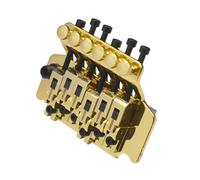 Ponte Per Chitarra Acustica Accessori Per Chitarra Elettrica Ponte Doppio Tremolo Set Completo Di Cordiera Parti Ricambio Standard(Gold)