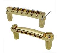 Ponte Per Chitarra Acustica Cordiera Standard Per Chitarra Con Sella A Rullo Barra Di Arresto Con Ancore E Borchie Per LP(GD)