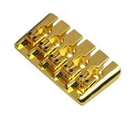 Ponte Per Chitarra Acustica Le Corde Del Ponte Per Basso Elettrico A 5 Corde Passano Attraverso La Cordiera In Metallo(Gold)