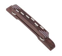 Ponte per Chitarra Archtop Jazz Regolabile in Altezza con Accessori | Metallo e Legno, Superficie Liscia e Lucidato, Fondo Piatto, Installazione Portatile, per Mandolino e Violino a Dodici Corde