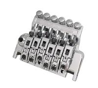 Ponte Per Chitarra Assemblaggio Doppio Bloccaggio Vintage Del Ponte Tremolo Per Accessori Chitarra Elettrica Parti Di Strumenti Musicali(Chrome)