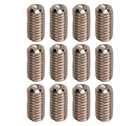 Ponte per Chitarra da 12 Pezzi, Viti Elettriche in Metallo Leggere e Resistenti Alle Sbavature, Set Pratico e Robusto, Antiruggine (SILVER)