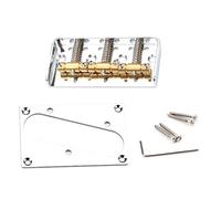 Ponte per chitarra elettrica a 3 selle e anelli di montaggio per pickup, parte in metallo di ricambio con chiave e viti, pickup per ponte a rulli elettrici, parti inferiori del telaio e accessori