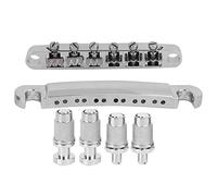Ponte per chitarra elettrica - Dimensioni standard per una costruzione durevole a 12 corde, lega di zinco, per un lungo servizio, finitura argento elegante, miglioramento del tono