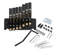 Ponte Per Chitarra Folk Set Di Ponti Per Chitarra | Trillo Senza Testa Per Chitarra Elettrica Senza Testa A 6 Corde Nero(7 Strings vibrato)
