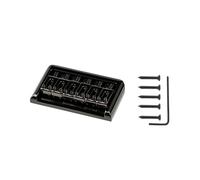 Ponte per chitarra Hardtail nero per Stratocaster a 6 corde, con spaziatura di 52 mm, 76 x 44 x 9,5 mm, viti e chiave a brugola