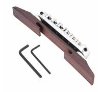 Ponte Per Chitarra Insieme Del Ponte | Parti Per Chitarra Con Ponte Per Chitarra Regolabile In Legno E Metallo In Palissandro Per Chitarra A 6 Corde