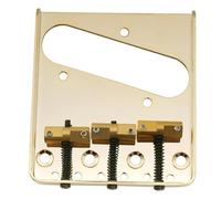 Ponte Per Chitarra Parti Di Ricambio Professionali Per Ponte Chitarra A 3 Selle Con Compensazione In Ottone Da 54 Mm(Gold)