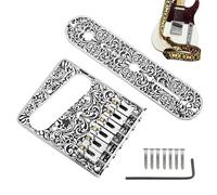 Ponte per chitarra, piastra per sellino elettrico, in lega antiscivolo, materiale portatile, facile da montare, strumento di riparazione, accessorio elettrico per pratica domestica, 16 x 10 x 2 cm