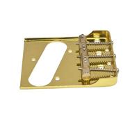 Ponte Per Chitarra Ponte A Tre Lati Per Chitarra Elettrica Con Tacca Di Compensazione Inferiore E Vite Filettata Posteriore(Gold)