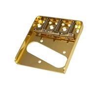 Ponte Per Chitarra Ponte Fisso Per Chitarra Elettrica A 3 Tasti Con Accessori Standard In Rame Di Compensazione(Gold)