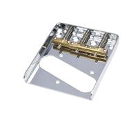 Ponte Per Chitarra Ponte Fisso Per Chitarra Elettrica A 3 Tasti Con Accessori Standard In Rame Di Compensazione(Silver)